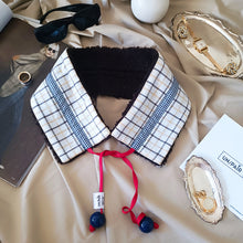 Carica l'immagine nel visualizzatore di Gallery, COLLO UN/PAIR QUADRATINI GIALLI MONTONCINO TESTA DI MORO