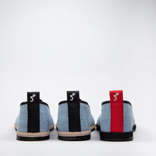 Carica l'immagine nel visualizzatore di Gallery, UN/PAIR celeste nastro beige