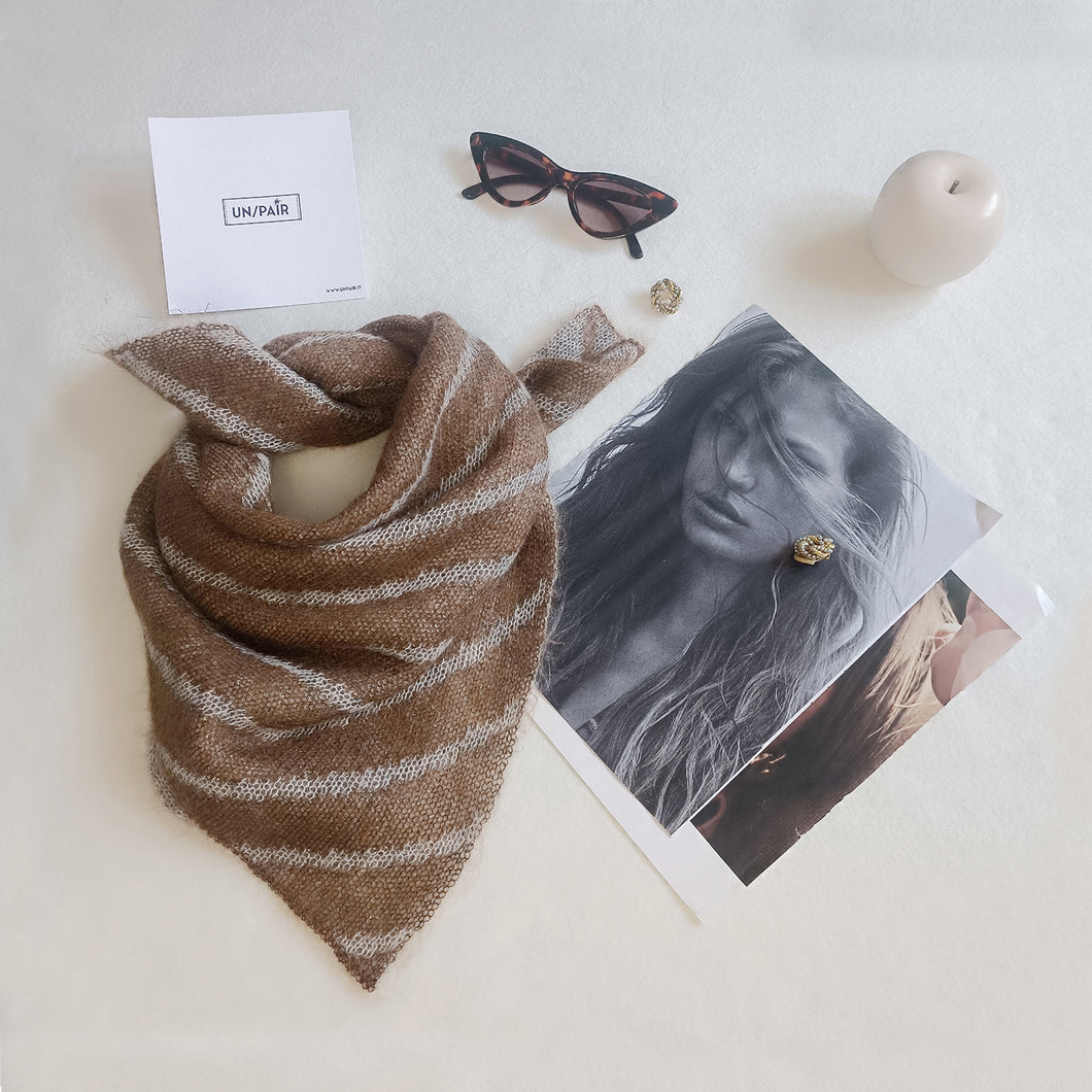 Carré UN/PAIR nocciola perla