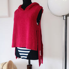 Load image into Gallery viewer, Red Sleeveless Poncho
