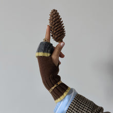 Carica l'immagine nel visualizzatore di Gallery, Manicotto UN/PAIR Cioccolato Grigio Giallo
