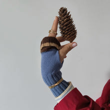 Carica l'immagine nel visualizzatore di Gallery, Manicotto UN/PAIR Azzurro Cioccolato Cammello
