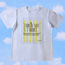 Load image into Gallery viewer, Yellow striped t-shirt in a frame
