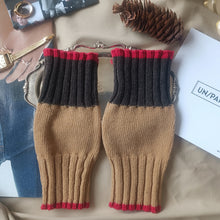 Carica l&#39;immagine nel visualizzatore di Gallery, Manicotto UN/PAIR Cammello Cioccolato Rosso
