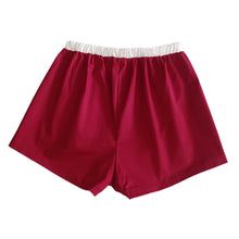 Load image into Gallery viewer, Red checkered shorts with red back
