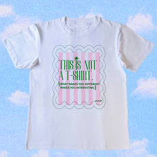Carica l&#39;immagine nel visualizzatore di Gallery, T-shirt righe rosa in cornice
