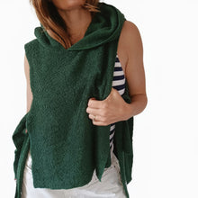 Load image into Gallery viewer, Green Sleeveless Poncho
