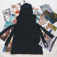 Load image into Gallery viewer, Black Sleeveless Poncho
