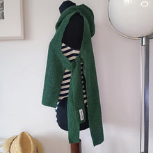 Load image into Gallery viewer, Green Sleeveless Poncho
