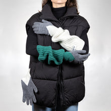 Load image into Gallery viewer, UN/PAIR Two white gloves and a third green glove
