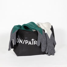 Load image into Gallery viewer, UN/PAIR Two green gloves and a third white glove
