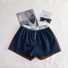 Load image into Gallery viewer, Blue and Hazelnut Shorts
