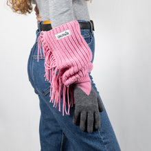 Load image into Gallery viewer, UN/PAIR glove with Pink fringes with black third
