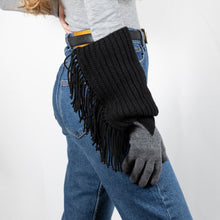 Load image into Gallery viewer, UN/PAIR glove with Pink fringes with black third
