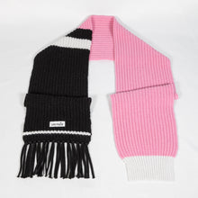 Carica l&#39;immagine nel visualizzatore di Gallery, Sciarpa UN/PAIR Rosa nera bianca
